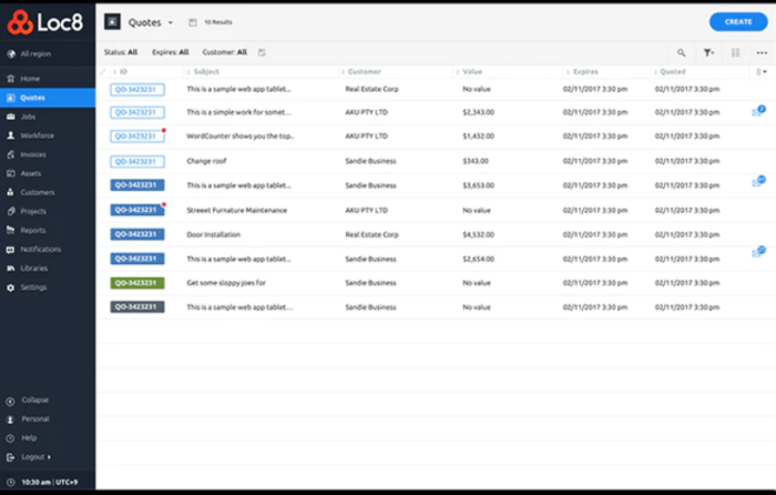 loc8 scheduling scheduled parse