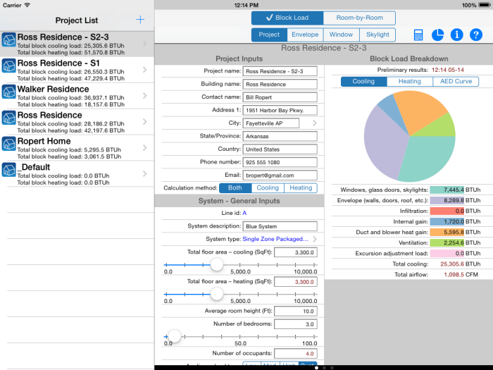 HVAC software with mobile access