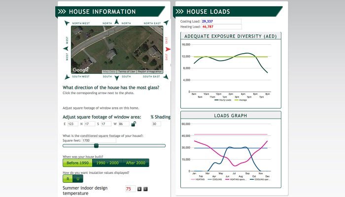HVAC software for load calculations