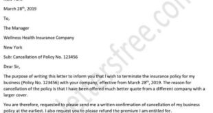 How to cancel insurance policy
